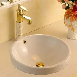 Light Luxury Hotel Bathroom Sinks European Bedroom Toilet Sink Apartment Wash Basin Ceramic Countertop Basins Balcony Washbasin