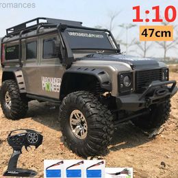 Electric/RC Car High Speed Retrofit Electric Wireless Control Simulation Land Rover Pickup RC Car 1 10 2.4G 4WD Shock Absorber Off Road Vehicle 240411