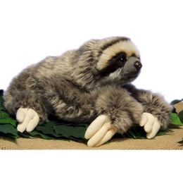 35 Cm Premium Three Toed Sloth Real Life Stuffed Animal Folivora Gifts Pigeons Plush Doll Toy1954612