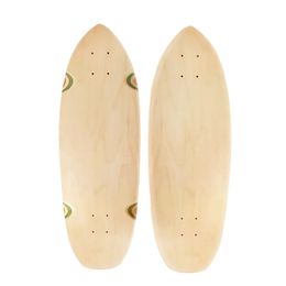 Maple Roller Skateboard Making Durable Professional Carver Surf Land Skating For Adult Men Skate Board Without Wheel 240327