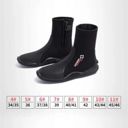 2023 Professional 5mm Neoprene Diving Boots Adults Thermal Winter Wetsuits Boots Beach Water Shoes for Unterwater Snorkelling