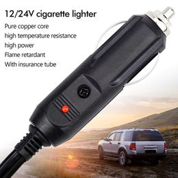 1PC 12V 24V Auto 20A Male Car Cigarette Lighter LED Socket Plug Connector Adapter For Car/Van Vehicle Motor Car Accessories H0I5