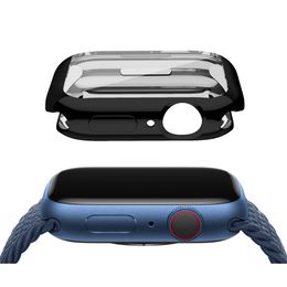 Soft Protective Case for Apple Watch Series 7 45mm 41mm Clear Screen Protector Cover for iWatch 6 5 4 SE 3 2 40mm 44mm 41mm 38mm