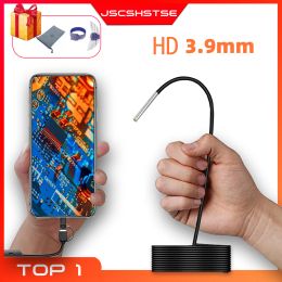 Lens JSCSHSTSE 3.9mm Endoscope for android IP67 Mini Camera Endoscope for cars smartphone Piping usb c Endoscopic 3 in 1 Underwater