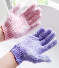 Whole Moisturizing Spa Skin Care Cloth Bath Glove Five Fingers Exfoliating Gloves Face Body Bathing Durable Soft Gloves BC BH02676157