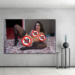 Modern Wall Art Poster Erotic Girl Horny Housewives Sexy Ava Addams Nude Picture Canvas Printings Home Decor Bedroom Painting