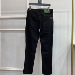 Primavera/verão elegante marca de moda de ponta européia pesada lavada bens europeias elásticas Slim Fit Small Leg Jeans