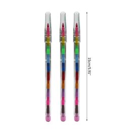 12/14Pcs Stackable Colouring Pencil 11 in 1 Building Block Colouring Wax Crayon