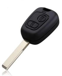 High Quality 2 Buttons Remote Key Shell for Peugeot 307 Car Keys Blank Key Cover Case with Groove D056210091