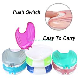 1Pcs Dental False Teeth Cleaning Box Denture Bath Container Retainer Holder Case New Beautiful