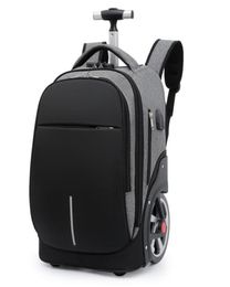 Inch School Trolley Backpack Bag For Teenagers Large Wheels Travel Wheeled On Trave Rolling Luggage Bags5209489