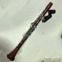 SLADE Professional Clarinet in Bb with 17 Keys Rosewood White Brass Keys Clarinet for Band Students Beginners