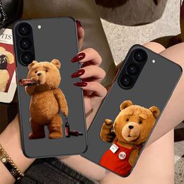 Matte Case for Samsung Galaxy S23 S22 S21 S20 S10 4G S9 S8 Plus ULTRA 5G LITE Case Funda Coque Shell Naughty T-Teddy Bear Couple