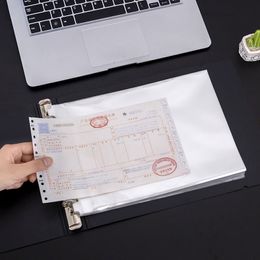 50pcs Transparent Folder Bag A4 B5 A5 Horizontal Documents Sheet Protectors Filing Products Paper Refills Office School Supplies