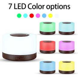 Smart WiFi 500ml Aromatherapy Essential Oil Diffuser Air Humidifier, Connect with Tuya, Alexa and Google Home with 7 LED Colors