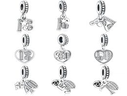 Alphabet Numbers 13 16 18 21 30 40 50 60 70 Bead Authentic 925 Silver Fit Original Charm Bracelet Making Berloque23659214835061