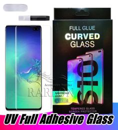 UV Liquid Glue Curved Tempered Glass Screen Protector For Samsung Galaxy S23 S22 S21 Ultra S20 S10 S9 Note 20 Plus Compatible Fing6588577