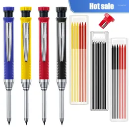 2.8mm Solid Carpenter Pencil Mechanical With Built-in Sharpener Carpentry Long Head Stationery Supply