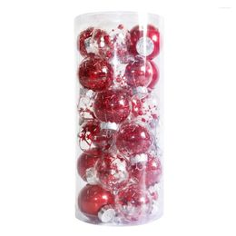 Decorative Flowers 24pcs Christmas Ball Home Party Tree Ornaments Decorations Supply Year Gift