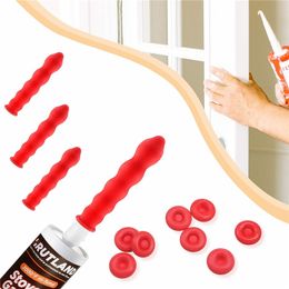 20/50pcs Caulk Cap Red Saving Cap Sealer Saver Open Caulking Tube Glass Glue Tip Sealing Cap For Sealing Preserving Leakproof