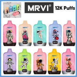 vaper MRVI Explorer puff 12k vaper desechable 650mAh battery smart screen display 22ml banana pomegranate vs razz bar vapsolo puffs vaper 15k