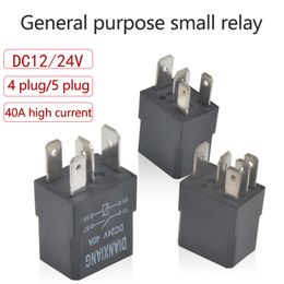 1PC Automotive Relay 40A 12V/24V 4/5 Pin Small Waterproof Relay Lighting Controller