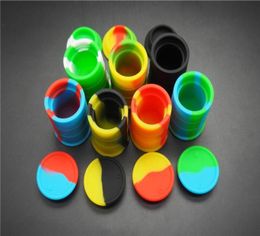 100pcslot Oil Barrel Approved Drum Shape Silicon Container Bho Silicone Containers For Wax Bhos Butane Vaporizer Silicon Jars5520426