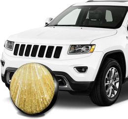 Gold Bling Print Spare Tire Cover Waterproof Universal Wheel Cover Dust-Proof Tire Wheel Protector 14" 15" 16" 17"