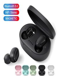 A6S TWS Headphones Earphones Bluetooth 50 Wireless Earbuds Life Waterproof Blue tooth Headset Earphone With Mic For All Goophone3210589