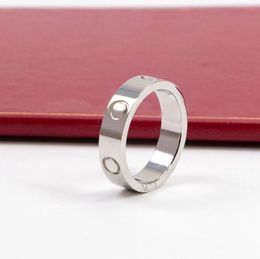 New love screw designer design titanium ring classic Jewellery men and women couple rings modern style band 5mm6391719