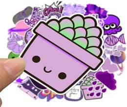 Pack of 50pcs Whole Purple VSCO Style Stickers Cute Lovely Nonrandom Decal Laptop Skateboard Motor Bottle Car Decal Bulk Lots5189115