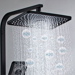 Hot and Cold Digital Display Shower Faucet Set Shower Mixer Crane Shower Bath Faucet Bathtub Shower Mixer Taps Brass Shower Set