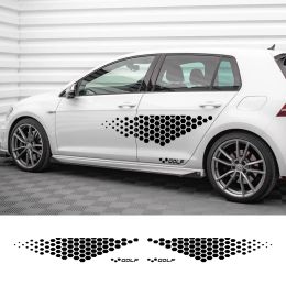 Car Door Side Stickers For Volkswagen VW Golf 4 5 6 7 TSI TCR GTD GTI MK4 MK5 MK3 MK2 MK7 Polo Auto Accessories Vinyl Decals