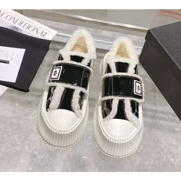Designer Sneakers Oversized Casual Shoes White Black Leather Luxury Velvet Suede Womens Espadrilles Trainers man women Flats Lace Up Platform 1978 W436 07