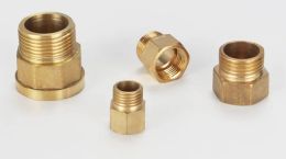 Brass Joint F/M 1/8" 1/4" 3/8" 1/2 BSP M10x1 Male to Female Thread Brass Pipe Connectors Copper Coupler Adapter Threaded Fitting