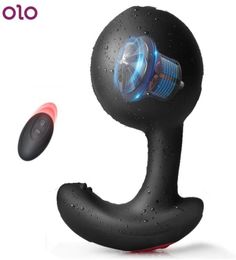 Inflatable Anal Plug Dildo Vibrator Wireless Remote Control Male Prostate Massager Big Butt Plugs Anus Dilator Sex Toys For Men Y24957284