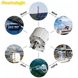 Permanent Magnet Generator And Turbine Low Speed 5KW 6KW 8KW 10KW 96V 110V 120V 220V 230V 380V Water Conservancy And Wind Energy