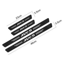 For Mazda Demio Biante 2 MX-5 BT-50 CX-5 CX-8 CX-9 CX-30 Premacy Skyactiv Auto Threshold Accessories Car Door Sill Stickers