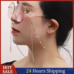 Eyeglasses chains Womens Mask Chain Portable Metal Mask Hanging Rope Bohemian Sunglass Chain Tied Glasses Accessories Glasses Chain C240411