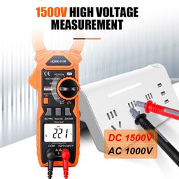 Victor 615B Digital Clamp Multimeter DC 1500V Intelligent Voltage Tester 6000 Counts Current Frequency Backlight NCV Ohm Metre