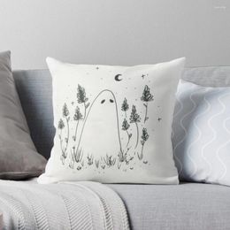 Pillow Ink Ghost Throw Ornamental Cover Marble