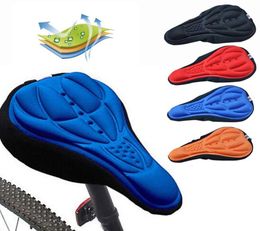1pc 3D Soft Mountain Bike Cycling Extra Comfort Ultra Soft Silicone 3D Gel Pad Cushion Cover Bicycle Saddle Seat9020367