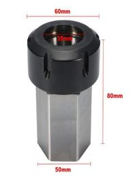 1pcs Hex ER40 Collet Chuck Block Holder 39005125 For CNC Lathe Engraving Machine Cross Hole Drilling3303531