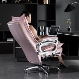 High Back Cute Office Chairs Woman Ergonomic Chaise Recliner Office Chair Recliner Silla Escritorio Rosa Office Chair SY50OC