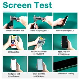 5 Pcs Hard OLED Display for iPhone X XS 11 Pro Max 12 13 Pro 14 Plus Digitizer Assembly Touch Screen Replacement