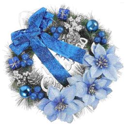 Decorative Flowers 30 Cm Christmas Party Decor Artificial Pine Wreaths Outdoor Foil Garland Cheistmas For The Lease