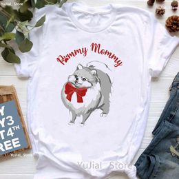 2024 Just A Girl Who Loves Pomeranian Graphic Print Tshirt Women'S Clothing Funny White T Shirt Femme Dogs Lover T-Shirt Female