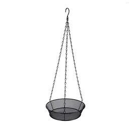 Other Bird Supplies Yard Decoration Metal Mesh Hanging Tray Food Bowl Platform Patio Feeder Round Gift Pet Outdoor Garden Hummingbird