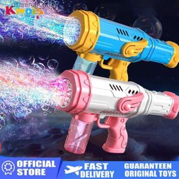 Sand Play Water Fun Bubble Gun Automatic Water Electric Bubble Machine Childrens Day Gift Toys for Boys Kid Girls Summer Outdoor Wedding Party Toy L47