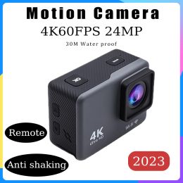 Camera 4K 60/30FPS WiFi Action Camera Waterproof Ultra HD Antishake Motion Cameras 170° With Remote Control Dash Cam Helmet Camcorders